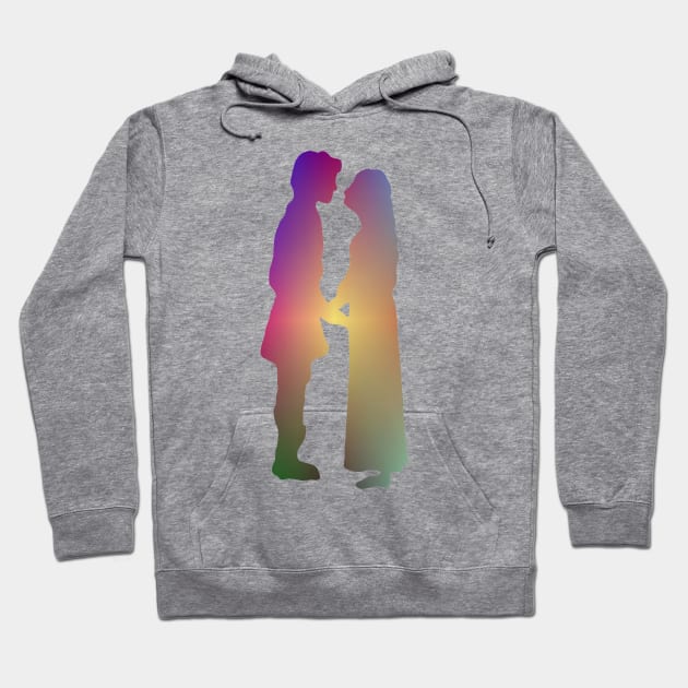 The Princess Bride - Buttercup and Westley silhouettes Hoodie by JennyGreneIllustration